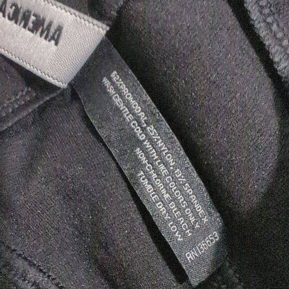 American Giant Pants Womens 8 Black Skinny Leg - Picture 7 of 10